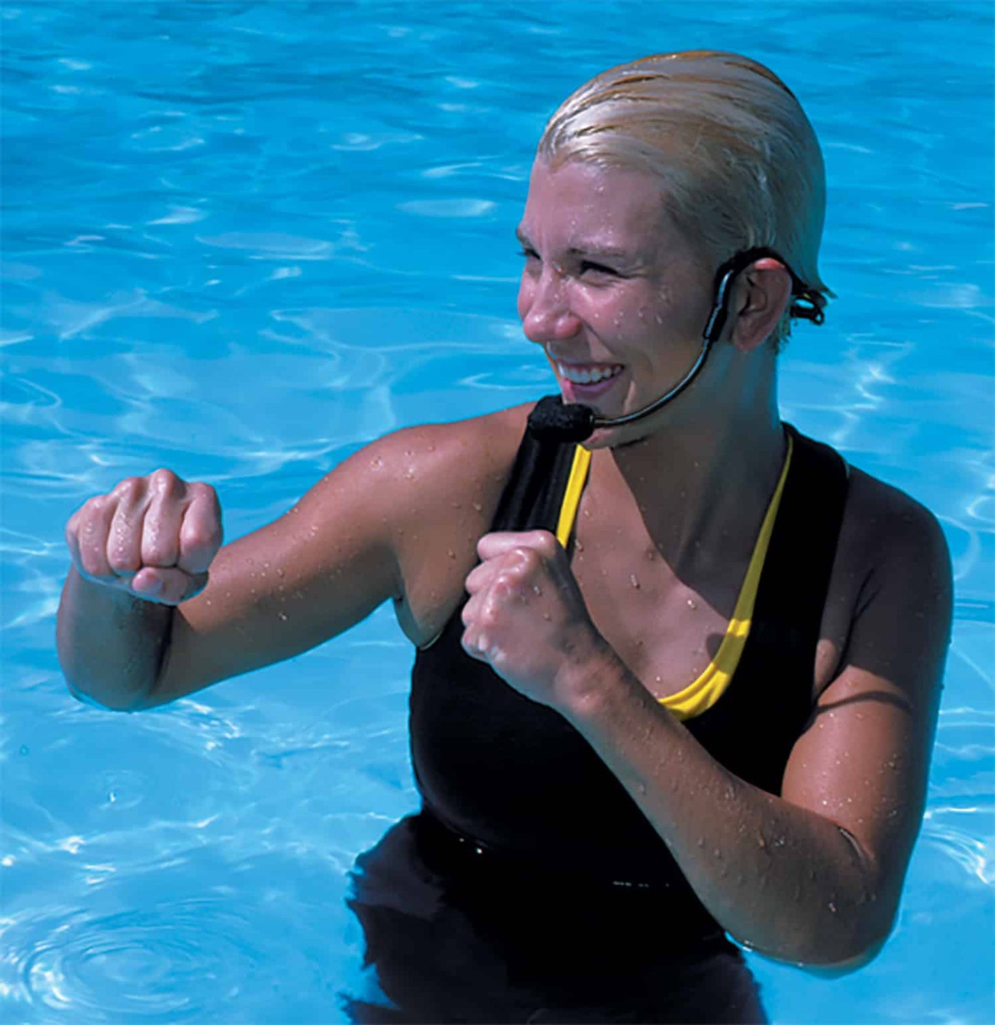 H2O7 HEAVY-DUTY Waterproof Fitness Dual Ear Headset Mic with Detachable Cable