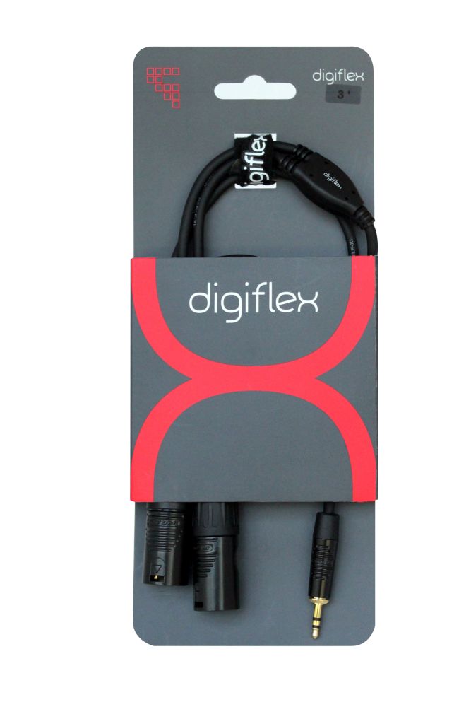 1/8" mini TRS to 2× XLR M Cable