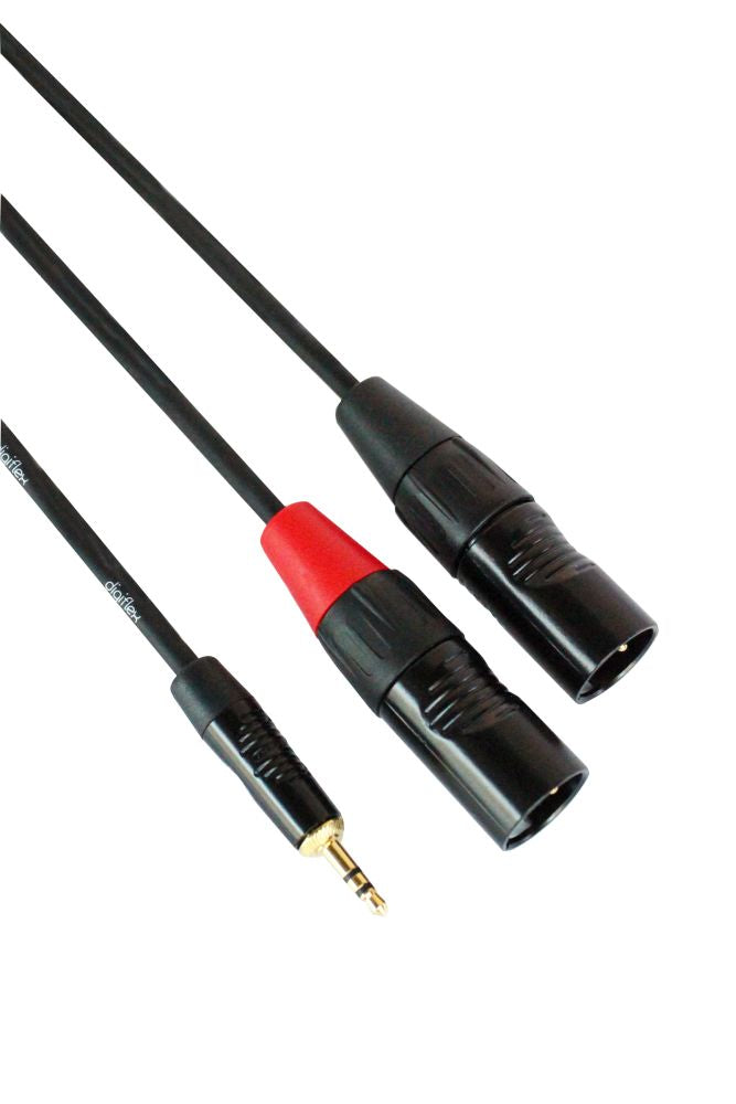 1/8" mini TRS to 2× XLR M Cable