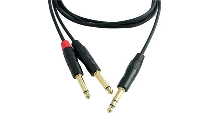 1/8" mini TRS to 2 × 1/4" mono Cable