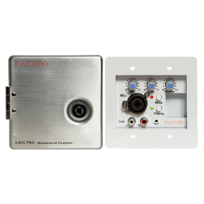 Factor V-RVC-PRO Professional In-wall Mic/Line Preamp/Mixer