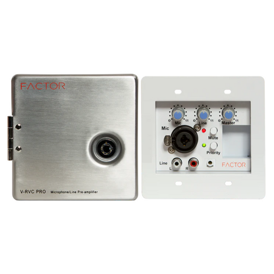 Factor V-RVC-PRO Professional In-wall Mic/Line Preamp/Mixer